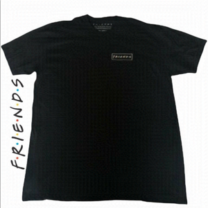 𝅺friends Cotton Crewneck Embroidered Patch T Shirt
